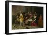 Ladies and Gentlemen Playing La Main Chaude, C. 1655-1665-Hieronymus Janssens-Framed Giclee Print