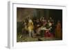 Ladies and Gentlemen Playing La Main Chaude, C. 1655-1665-Hieronymus Janssens-Framed Giclee Print