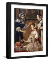 Ladies and maids - detail-Lancelot Volders-Framed Giclee Print