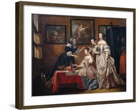 Ladies and maids-Lancelot Volders-Framed Giclee Print