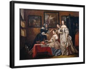 Ladies and maids-Lancelot Volders-Framed Giclee Print