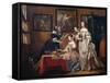 Ladies and maids-Lancelot Volders-Framed Stretched Canvas