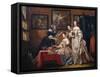 Ladies and maids-Lancelot Volders-Framed Stretched Canvas