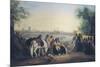 Ladies and Men on the Banks of the Rimac River in Lima-Johann Moritz Rugendas-Mounted Art Print