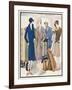Ladies and Their Luggage Wait on the Platform for a Porter-G. Sacy-Framed Art Print