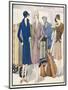 Ladies and Their Luggage Wait on the Platform for a Porter-G. Sacy-Mounted Art Print