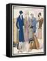 Ladies and Their Luggage Wait on the Platform for a Porter-G. Sacy-Framed Stretched Canvas