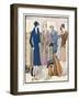 Ladies and Their Luggage Wait on the Platform for a Porter-G. Sacy-Framed Art Print