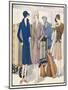 Ladies and Their Luggage Wait on the Platform for a Porter-G. Sacy-Mounted Art Print