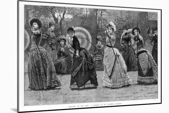 Ladies at an Archery Meeting-Lucien Davis-Mounted Photographic Print