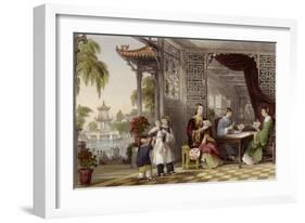 Ladies at Cards-Thomas Allom-Framed Art Print