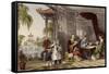 Ladies at Cards-Thomas Allom-Framed Stretched Canvas