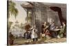 Ladies at Cards-Thomas Allom-Stretched Canvas