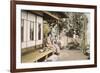 Ladies at Home (Hand Coloured Photo)-Japanese Photographer-Framed Giclee Print