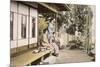 Ladies at Home (Hand Coloured Photo)-Japanese Photographer-Mounted Giclee Print