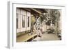 Ladies at Home (Hand Coloured Photo)-Japanese Photographer-Framed Giclee Print