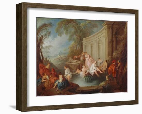 Ladies Bathing, 1721-Jean-Baptiste Joseph Pater-Framed Giclee Print