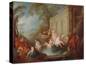 Ladies Bathing, 1721-Jean-Baptiste Joseph Pater-Stretched Canvas