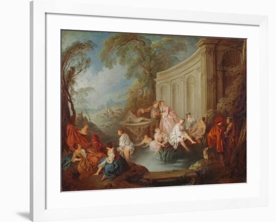 Ladies Bathing, 1721-Jean-Baptiste Joseph Pater-Framed Giclee Print