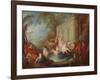 Ladies Bathing, 1721-Jean-Baptiste Joseph Pater-Framed Giclee Print