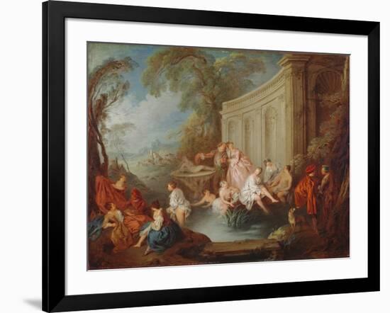 Ladies Bathing, 1721-Jean-Baptiste Joseph Pater-Framed Giclee Print