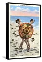 Ladies Behind Parasol, Florida-null-Framed Stretched Canvas