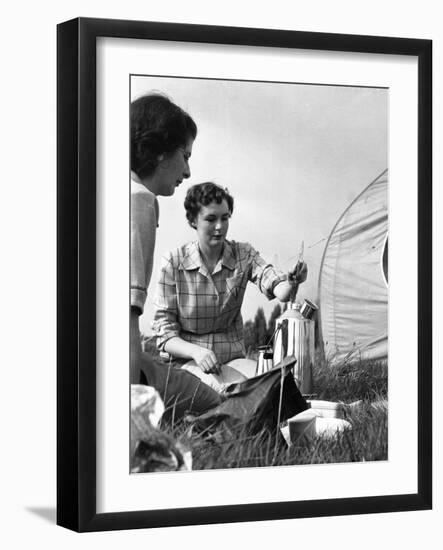 Ladies Camping-null-Framed Photographic Print