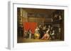 Ladies Celebrating the Birth of a Child in an Elegant Boudoir-Hieronymus Janssens-Framed Giclee Print