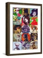 Ladies Collage 1-Howie Green-Framed Giclee Print