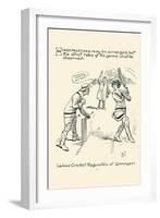 Ladies Cricket Requisites-null-Framed Art Print