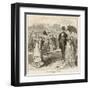 Ladies Croquet Match at the All England Club Wimbledon-null-Framed Art Print