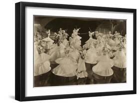 Ladies Dancing with Violins-null-Framed Art Print