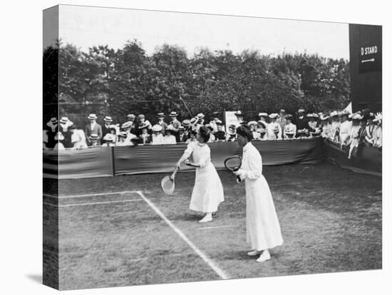 Ladies' Doubles Match at Wimbledon-null-Stretched Canvas