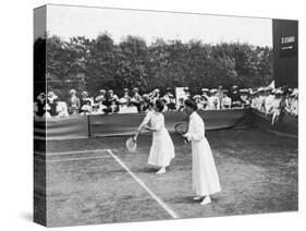 Ladies' Doubles Match at Wimbledon-null-Stretched Canvas