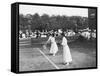 Ladies' Doubles Match at Wimbledon-null-Framed Stretched Canvas