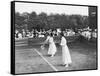 Ladies' Doubles Match at Wimbledon-null-Framed Stretched Canvas