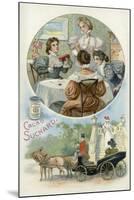 Ladies Enjoying Suchard Cocoa-null-Mounted Giclee Print