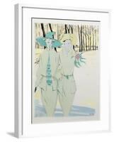 Ladies' Fashion, Illustration from a German Magazine, 1922-null-Framed Giclee Print