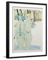 Ladies' Fashion, Illustration from a German Magazine, 1922-null-Framed Giclee Print