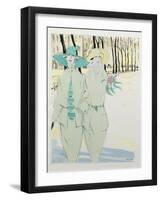 Ladies' Fashion, Illustration from a German Magazine, 1922-null-Framed Giclee Print