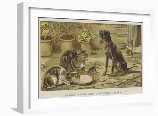 Ladies First and Gentlemen After-S.t. Dadd-Framed Giclee Print