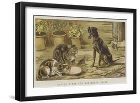 Ladies First and Gentlemen After-S.t. Dadd-Framed Premium Giclee Print