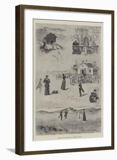 Ladies' Golf Championship at Portrush, Ireland-Joseph Holland Tringham-Framed Giclee Print