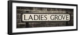 Ladies Grove Sign - St Albans - Hertfordshire - London - UK - England - United Kingdom - Europe-Philippe Hugonnard-Framed Photographic Print