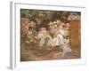 Ladies in a Garden-Jose Villegas y Cordero-Framed Giclee Print