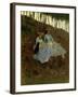 Ladies in Countryside-Tito Conti-Framed Giclee Print