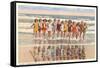 Ladies in Surf, Miami Beach, Florida-null-Framed Stretched Canvas