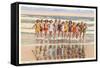 Ladies in Surf, Miami Beach, Florida-null-Framed Stretched Canvas