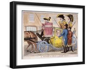 Ladies Inside a Muddy, Bond Street, London, 1800-Isaac Cruikshank-Framed Giclee Print