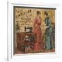 Ladies Looking at Sewing Machine-null-Framed Giclee Print